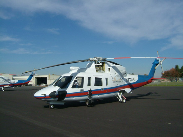 图文:交通部新购的西科斯基s-76c 直升机