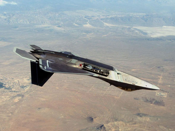 图文:测试阶段的YF-22验证机