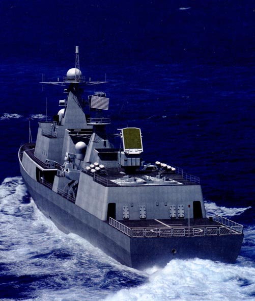 图文：中国海军115舰后视电脑效果图