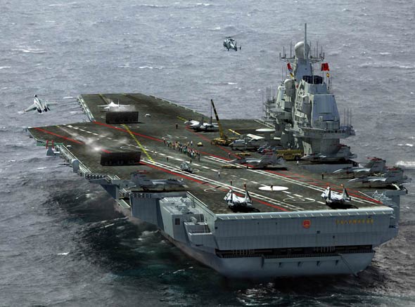 美日媒体称中国海军航母计划无法阻止(组图)