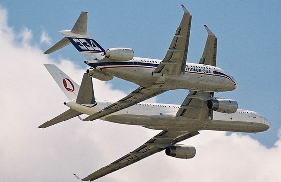 图文：俄罗斯图波列夫设计局图-334型客机