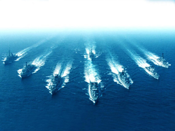 图文:土耳其海军主力战舰海上编队