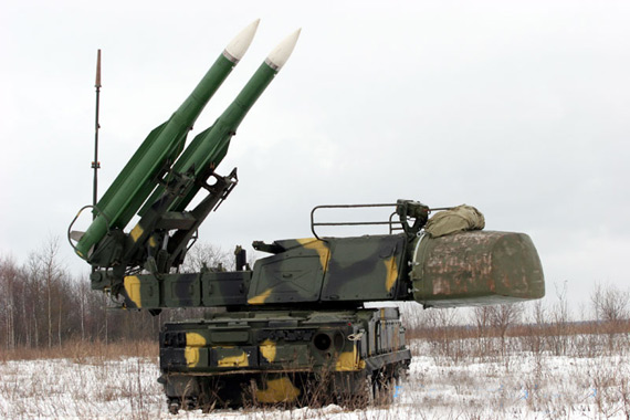 图文:装两枚导弹的道尔-M1防空导弹