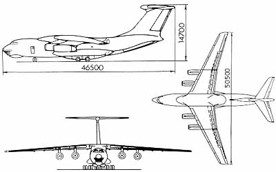 伊尔-76МД三视图