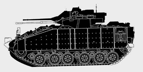 m2步兵战车的战斗全重为22.7吨(m2a2型为27.