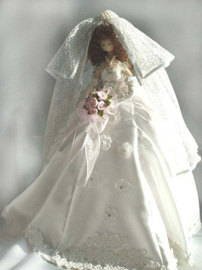 丝网婚纱娃娃教程图解_古代芭比娃娃图片婚纱(2)