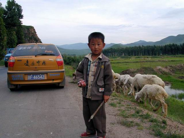 喀喇沁旗王爷府的小牧童