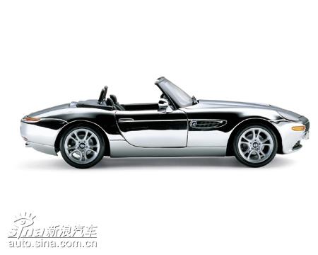 宝马汽车周边精品-BMW+Z8+铬合金版汽车模型