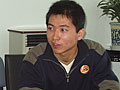 北交大新闻网的学生负责人在交流会现场
