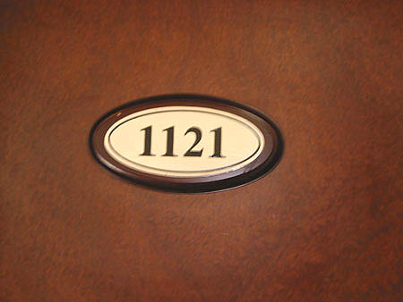 121豪华套房+房间门牌号