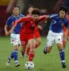 图文-[亚运]中国女足0-1日本遭朝鲜马晓旭狂奔