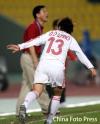图文-[亚运会]中国女足1-3朝鲜王丹丹庆祝进球