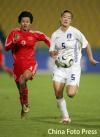 图文-[亚运]中国女足VS韩国两朵玫瑰齐头并进