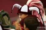 图文-亚运男篮决战中国对卡塔尔卡塔尔小球迷
