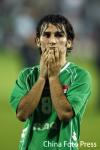 图文-亚运男足决赛卡塔尔1-0伊拉克伤心的伊拉克人