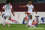 图文-亚运男足伊朗1-0胜韩国获季军伊朗人庆祝进球