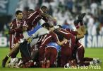 图文-亚运男足决赛卡塔尔1-0伊拉克队员陷入疯狂