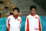 图文-男子斯诺克双人赛中国夺冠中国双人组合