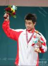 图文-亚运会乒球男单决赛王皓的表情有些腼腆