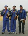图文-男双向飞碟团体哈萨克斯坦夺金冠军队伍喜洋洋