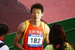 图文-男子200米杨耀祖获得亚军杨耀祖可爱表情