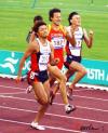 图文-男子200米杨耀祖获得亚军看冲刺瞬间