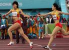图文-亚运会女子4x400米接力中国姑娘赛中交接