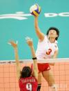 图文-中国女排夺亚运冠军中国队杨昊赛中扣球