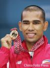 图文-武术散手-52公斤级菲律宾摘金金牌来之不易