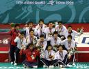 图文-14日多哈亚运39金男子排球韩国队夺冠