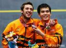 图文-壁球男单马来西亚选手揽金银牌喜获两枚奖牌