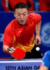图文-乒乓球男团中国队夺金马琳在比赛中