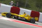 资料图片-F1西班牙大奖赛乔丹战车赛道试车