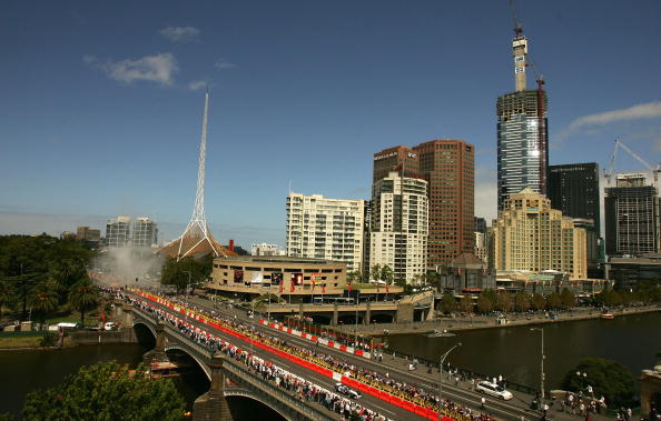 图文-F1墨尔本街道巡游 鸟瞰墨尔本市中心美景