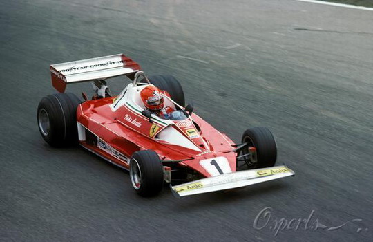 图文f1冠军劳达烧伤事故30周年经典的法拉利312t2