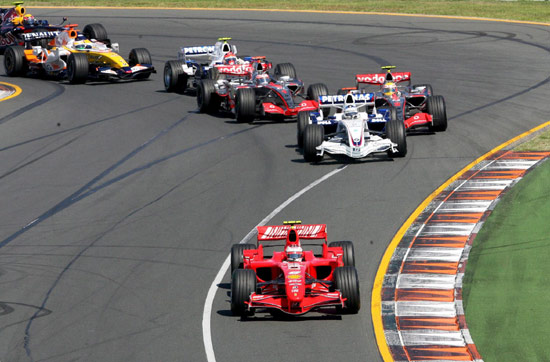 图文-F1澳大利亚站精彩图片 汉密尔顿超阿隆索