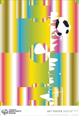 图文-06德国世界杯海报一览多维空间足球制造