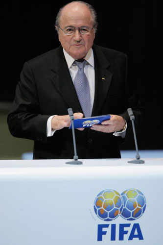 图文-FIFA世界足球先生颁奖典礼布拉特宣布结果