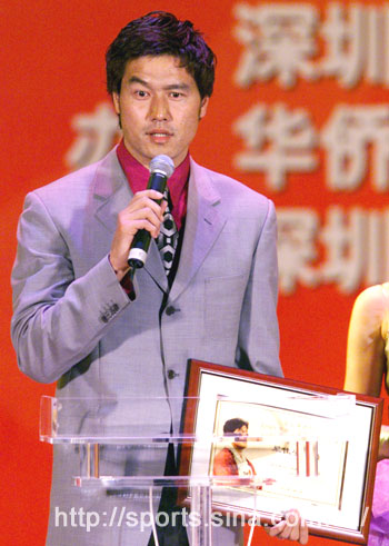 图文-2001年中国足球评选 最佳门将江津侃侃