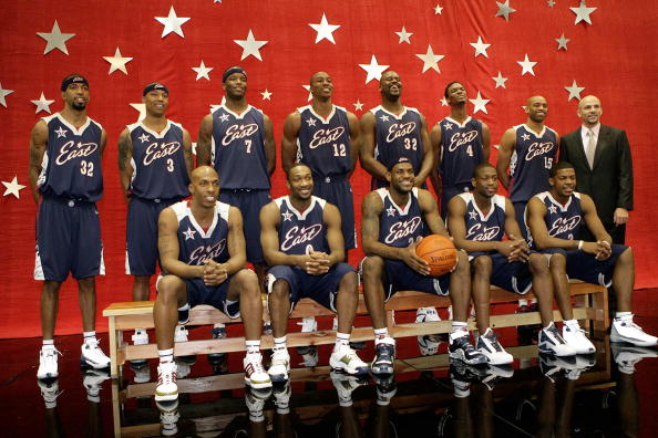 图文-[NBA]2007全明星周末东部全明星全家福