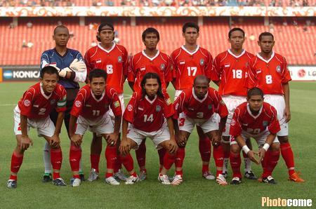 图文-[亚洲杯]卡塔尔VS印尼 印尼队首发11人合