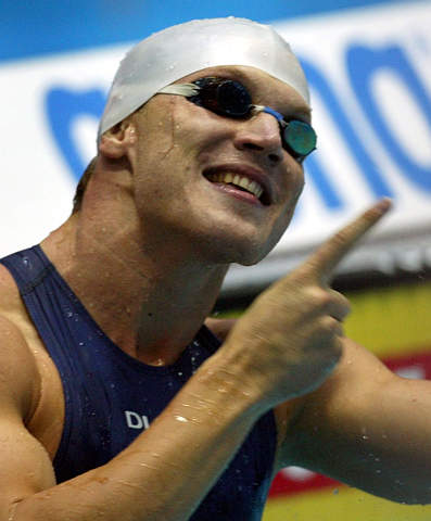 图文-游泳欧锦赛男子50米蛙泳 里索戈尔破世界