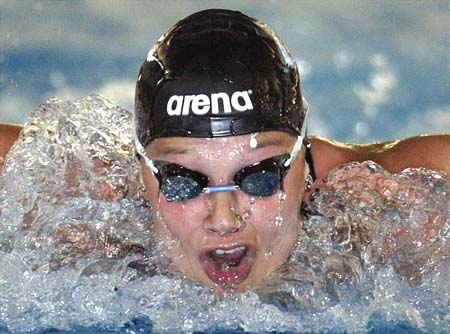 图文-德国游泳冠军赛 蝶泳世界记录保持者范阿