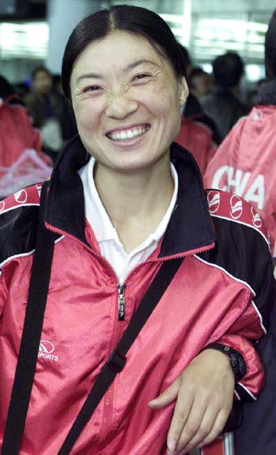 资料图片-[2002年女子曲棍球世界杯]中国队员