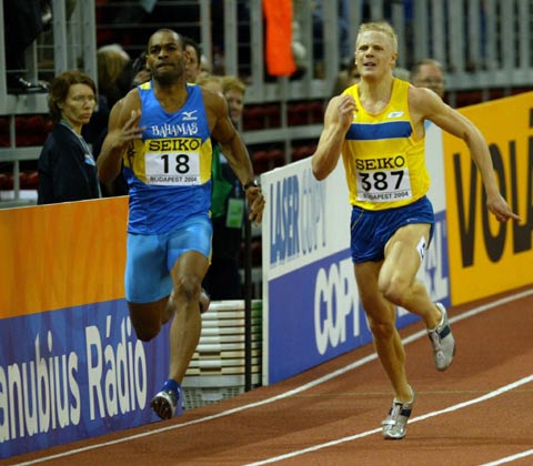 图文-室内田径世锦赛 名将德米利特男子200米