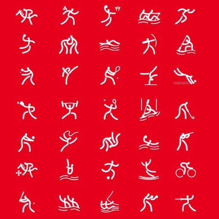 北京奥运体育图标发布形意和谐统一内涵丰富(图)