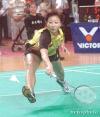 图文-深圳国际羽毛球对抗赛周蜜在比赛中