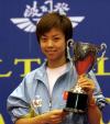 图文-乒乓球世界杯张怡宁夺冠手握金杯笑容甜甜