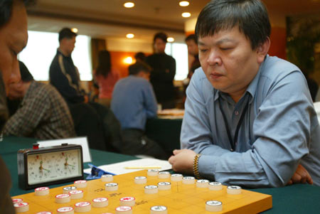 图文-亚洲象棋锦标赛第三轮 "台北棋王"吴贵临