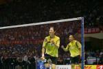 图文-苏杯决赛中国VS印尼张军高��落“网”中